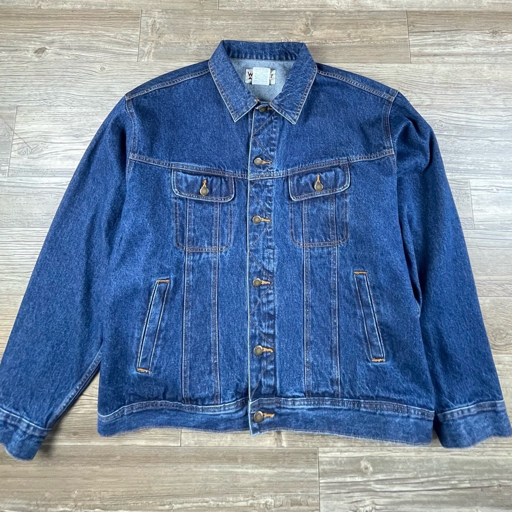 90’s Wrangler Dark Blue Denim Jacket